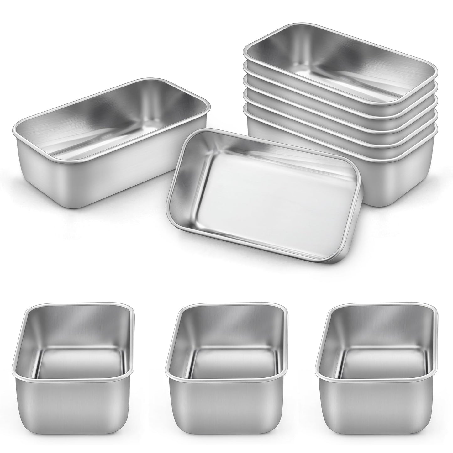 LIANYU Bread Loaf Pans Set of 4, 1 Large (12x5 Inch) & 3 Medium (9x5 Inch)