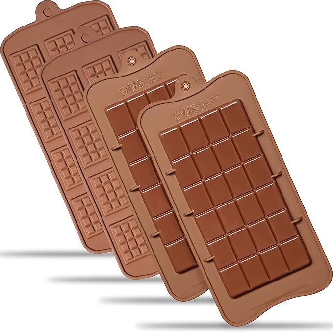 Anaeat Silicone Letter and Number Chocolate Molds, 2 Pack Alphabets & Numbers Candy Baking Mold with Happy Birthday Cake Decorations Symbols - for DIY Chocolates, Candies or Fondant