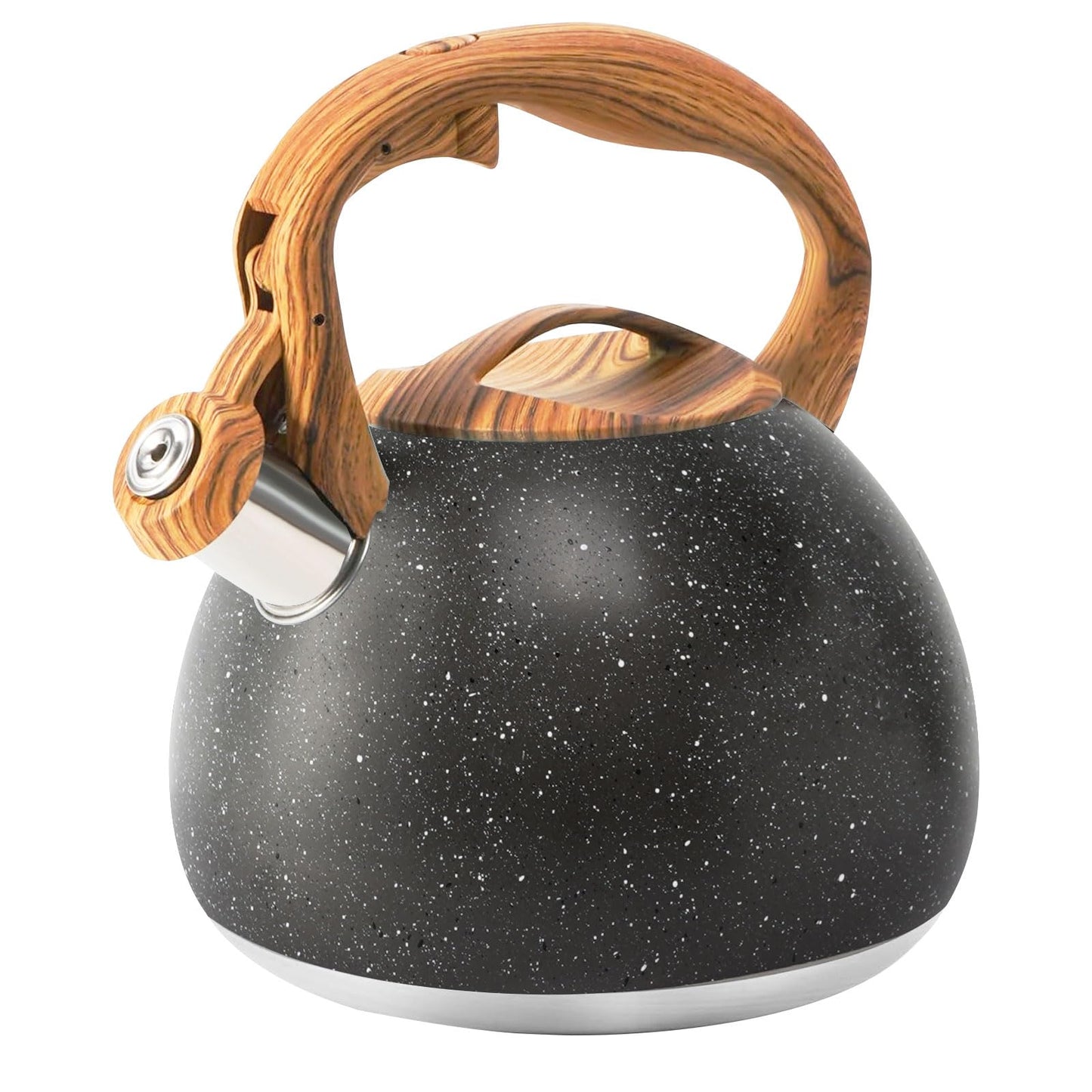 Foedo 3.2Qt Stainless Steel Whistling Tea Kettle Stovetop, Dark Green
