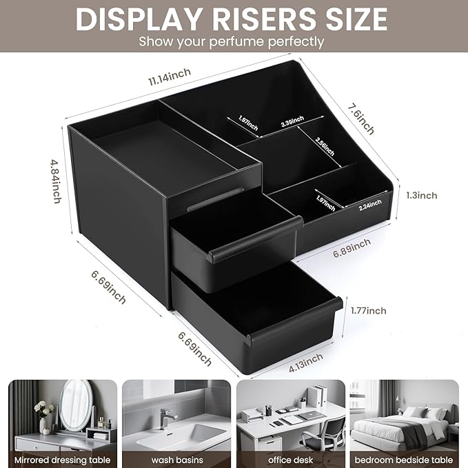 Mens Cologne Organizer,Bathroom Organizers,Organizer For Men,Cologne Stand,Perfume Tray,Perfume Stand,Perfume Organizer,Room Decor for Men,Dresser Organizers,Dad Gifts,Gifts for Men