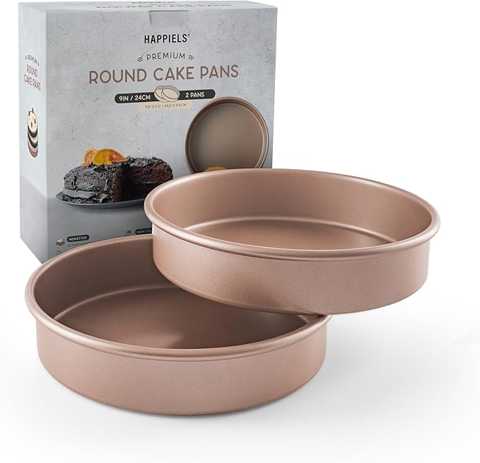 HAPPIELS 5 x 9 inch Nonstick Loaf Pan 1lb for Oven Baking, PFOA & BPA Free