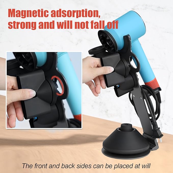 for Dyson Supersonic Nural Hair Dryer Stand Holder, Dyson Blow Dryer Accessory Organizer, Attachments Counter Storage Rack