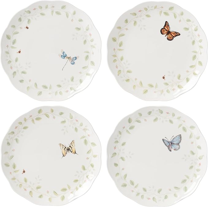 Lenox 894543 Butterfly Meadow Vines 4-Piece Rice Bowl Set