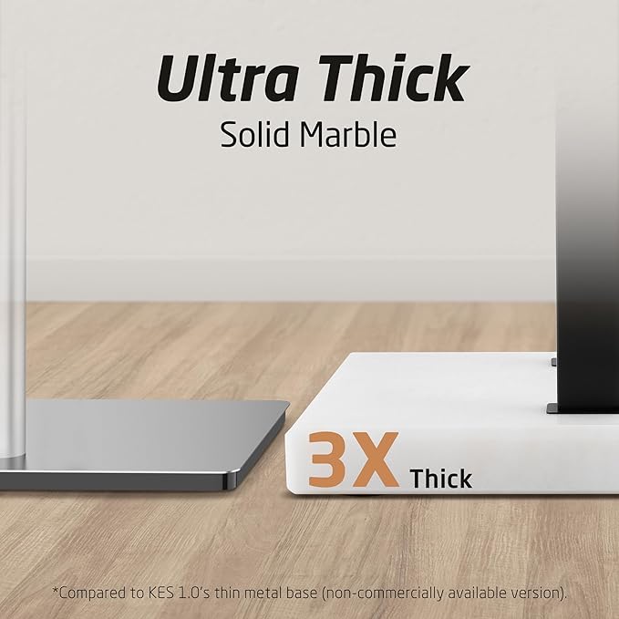 KES Standing Towel Rack, 37" H (Equal Height) Towel Rack Stand with Marble Base, Free Standing Towel Racks for Bathroom Floor, 18/8 Stainless Steel Matte Black, BTH229-BK