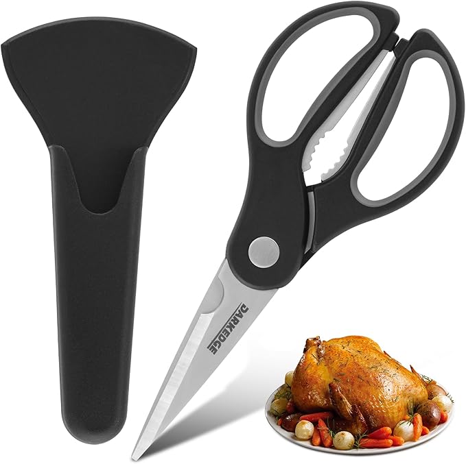 Kitchen Shears with Magnetic Holder Heavy Duty Magnetic Scissors for Fridge