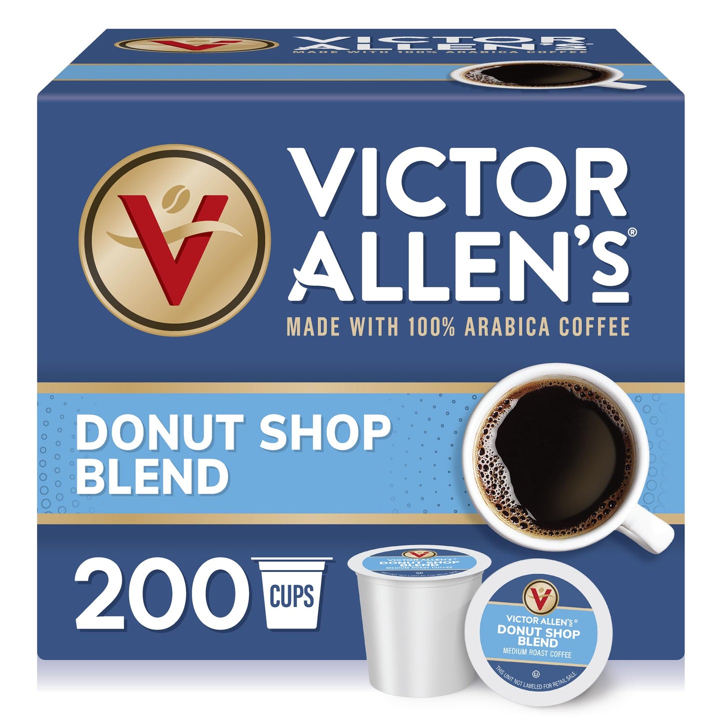 Victor Allen's Coffee Variety Pack (Morning Blend, 100% Colombian, Donut Shop Blend, and French Roast), 42 Count, Single Serve Coffee Pods for Keurig K-Cup Brewers