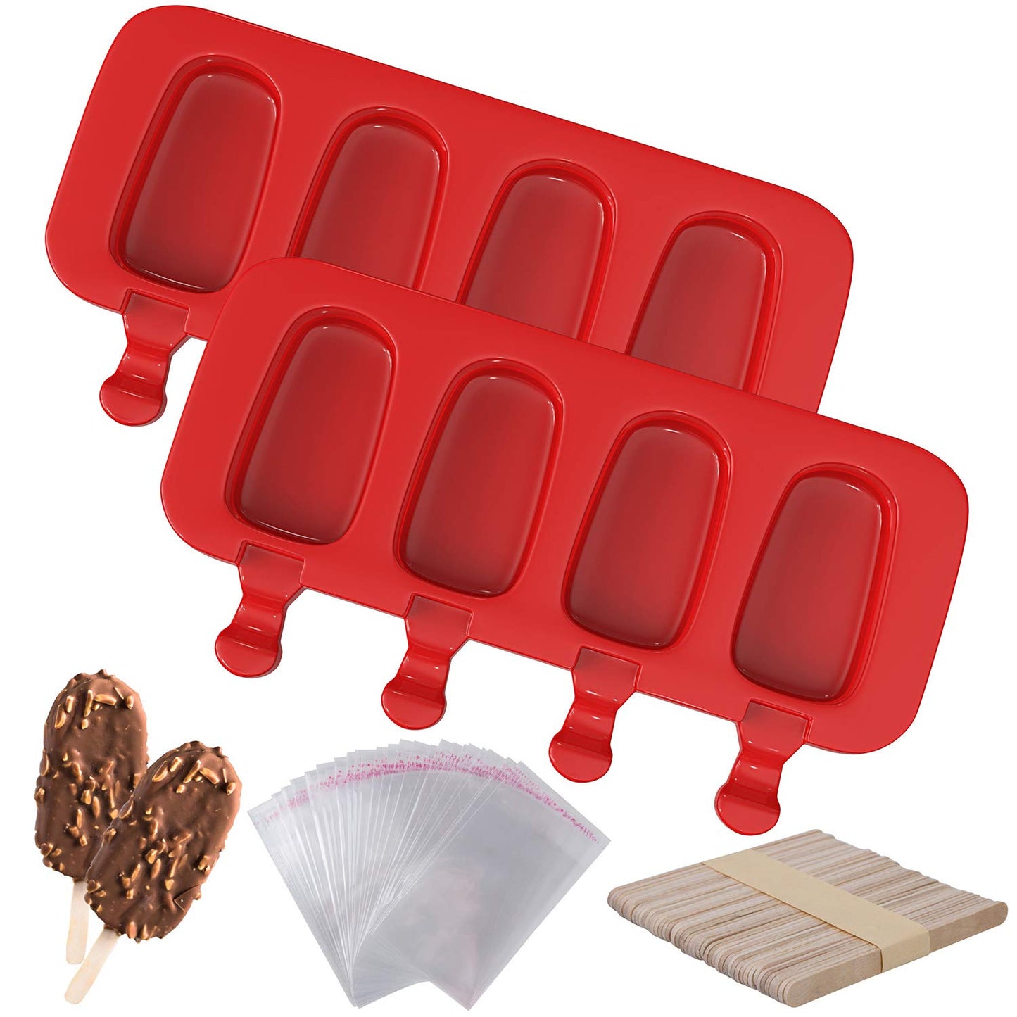Popsicles Molds, Ozera 2 Pack Homemade Cake Pop Molds Cakesicle Maker Set