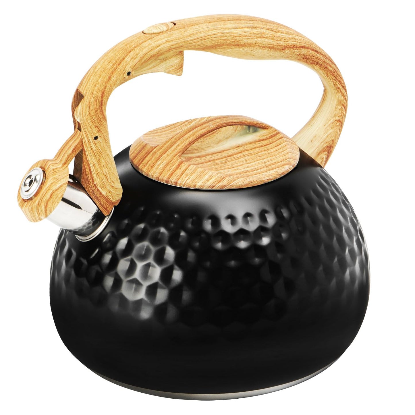 Foedo 3.2Qt Stainless Steel Whistling Tea Kettle Stovetop, Dark Green