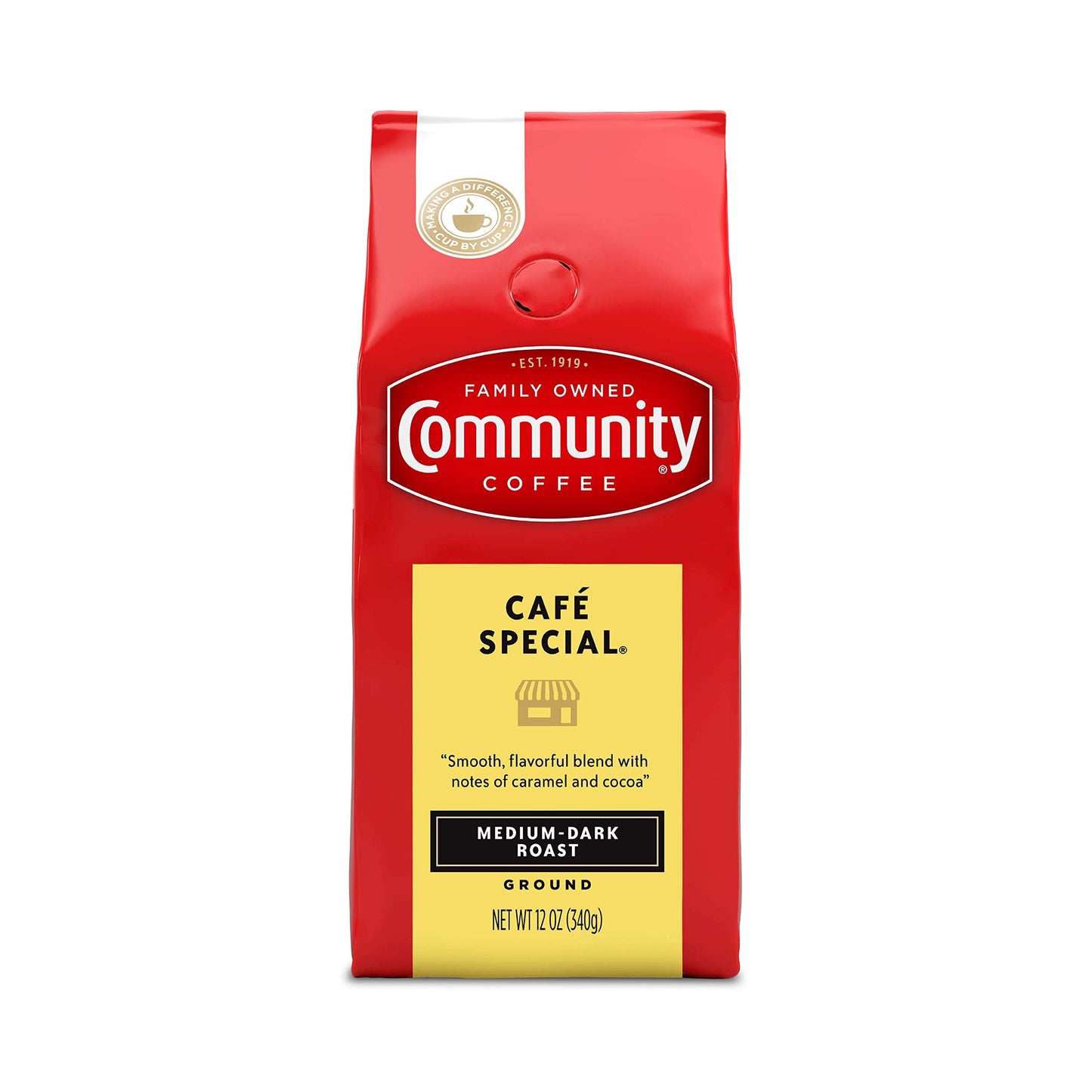 Community Coffee 100% Colombia 72 Ounce, Medium Dark Roast Ground Coffee, 12 Ounce (Pack of 6)