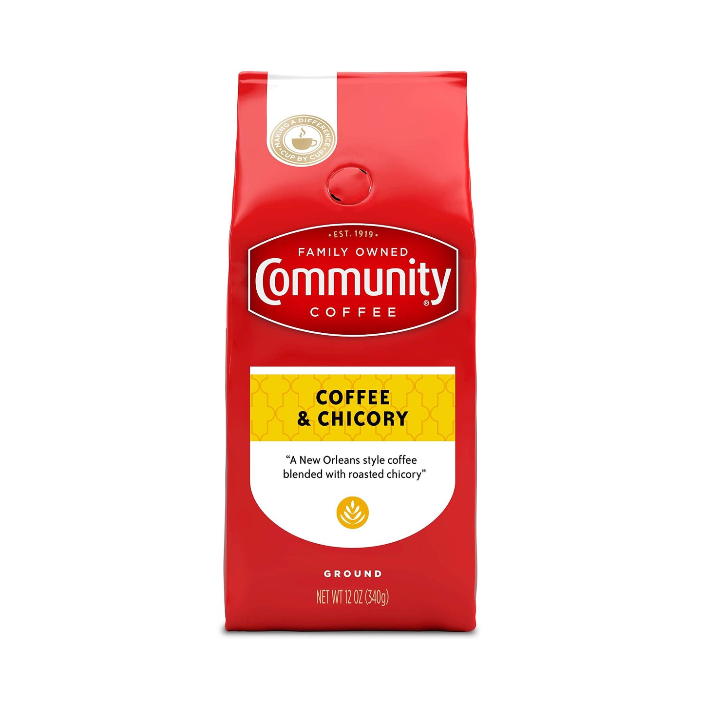 Community Coffee 100% Colombia 72 Ounce, Medium Dark Roast Ground Coffee, 12 Ounce (Pack of 6)