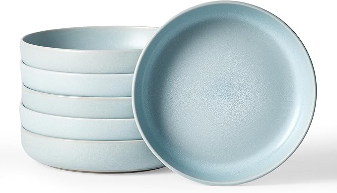 famiware Milkyway 33 oz Pasta Bowls Set of 4, Dark Gray