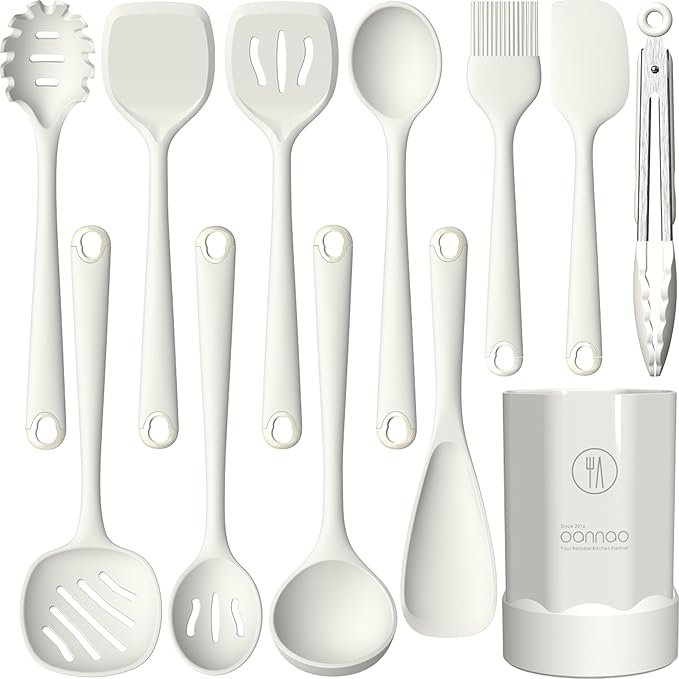 Silicone Kitchen Utensils Set, Utensils Sets for Cooking, Dishwasher Safe