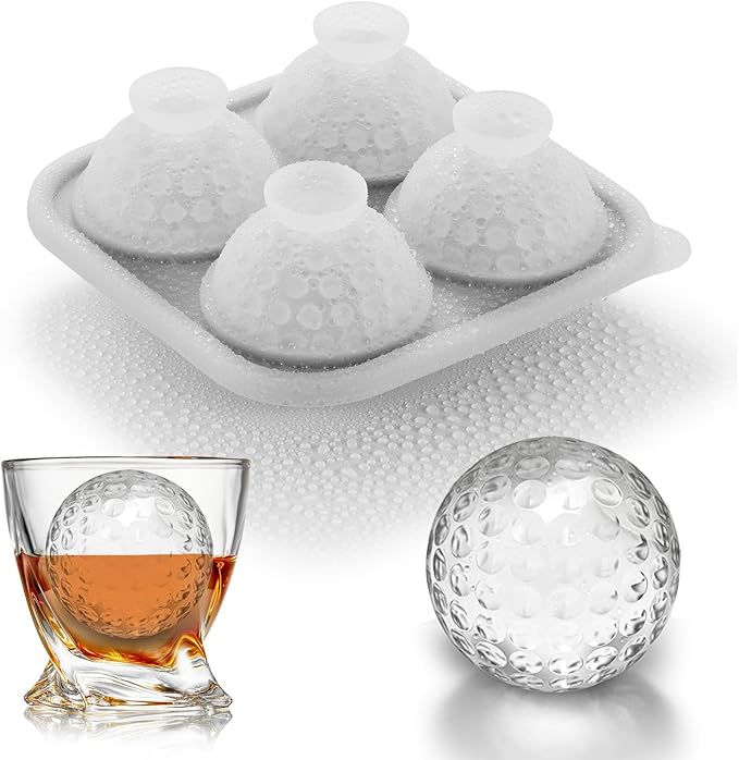 ACOOKEE Novelty Motorcycle Ice Cube Mold, Funny Motorcycle Gifts for Men, Holiday Stocking Stuffers for Men, Large Ice Cube Molds for Whiskey, Bourbon, Cocktails
