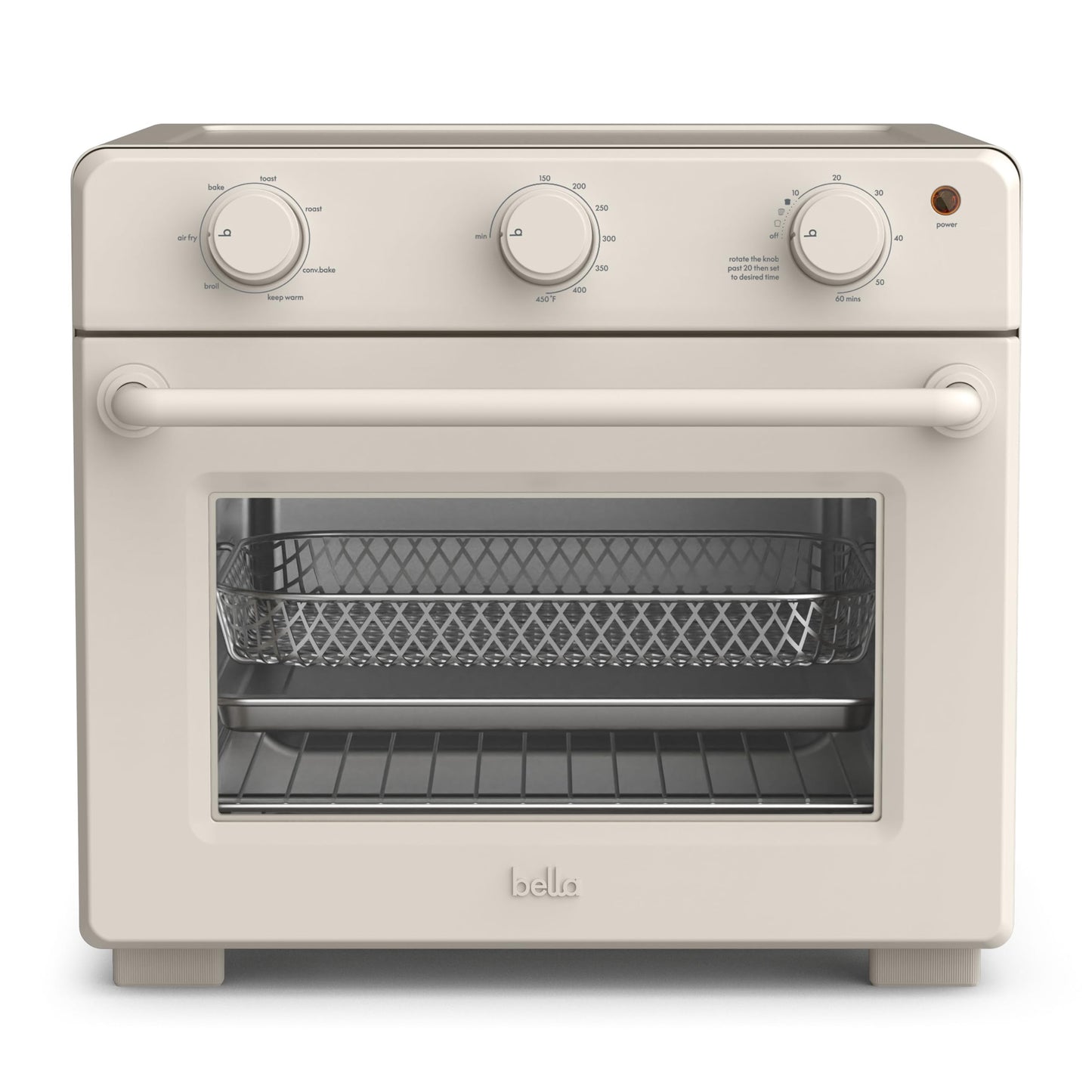 bella 6 Slice Toaster Oven With Air fryer, Seaglass