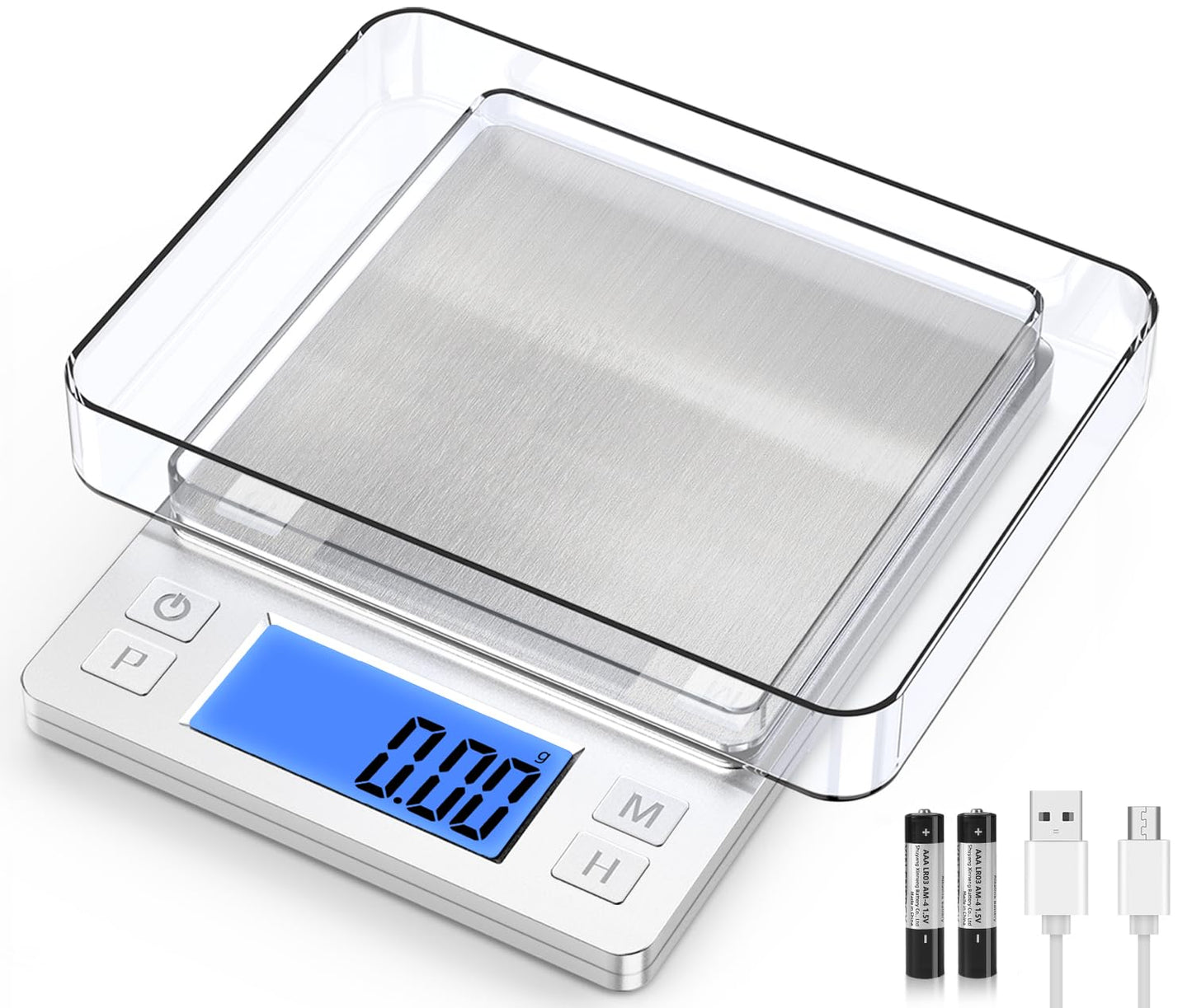 BOMATA 0.01g Small Digital Gram Scale, Upgraded 1kg Jewelry Scale
