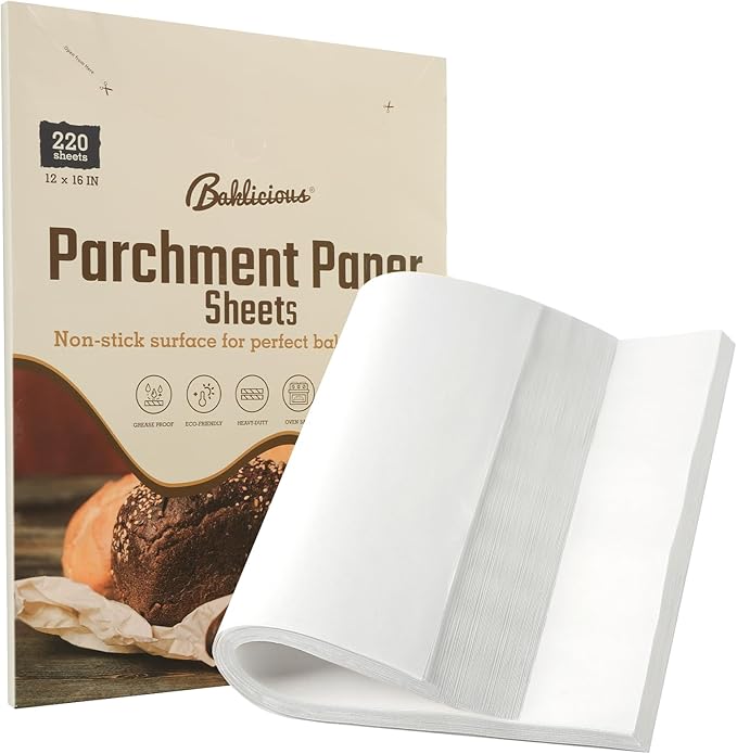 Baklicious 5.5x5.5inch 1100pcs Unbleached Non-Stick Hamburger Patty Paper Squares