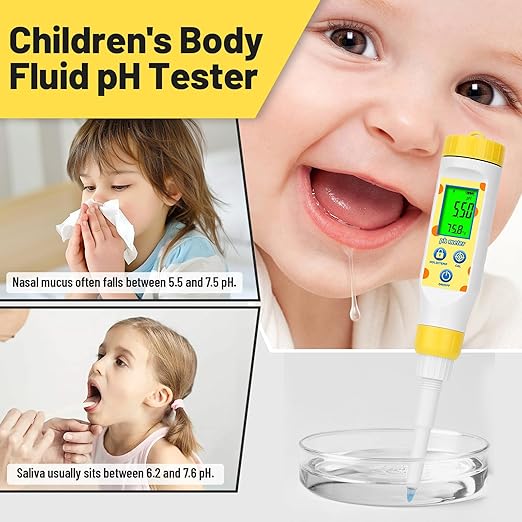ORAPXI Digital pH Meter for Food Fermentation and Canning, Smart Food pH Tester with High Accuracy Spear Probe for Sourdough, Salsa and Hot Sauces, pH Test Pen with ATC for Solid and Liquid