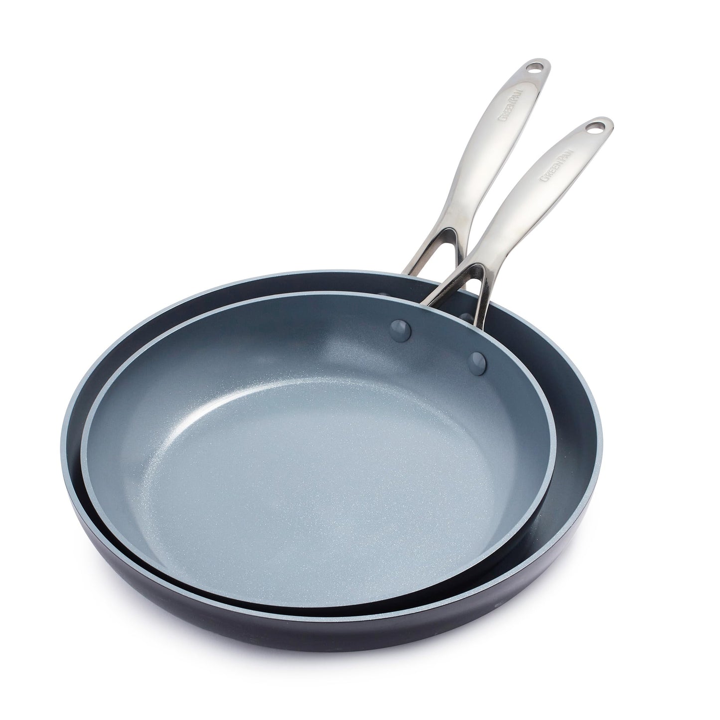 GreenPan Valencia Pro 2 Piece (10" & 12") Ceramic Nonstick Skillet Set