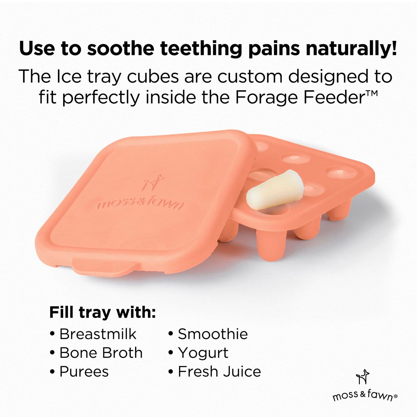 Moss and Fawn Ice Cube Tray - Breast Milk Popsicle Mold - Fern