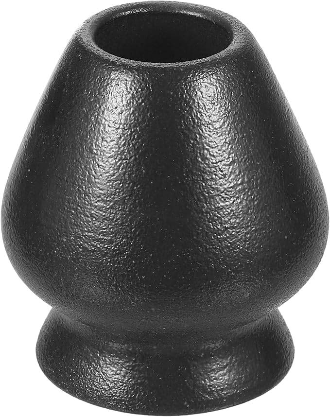 HARFINGTON Ceramic Chasen Stand 70mm Matcha Whisk Holder Teas Set Whisks Stand Traditional Matcha Tea Chasen Holder Tea Set Accessories for Tea Tasting, Ice Gray