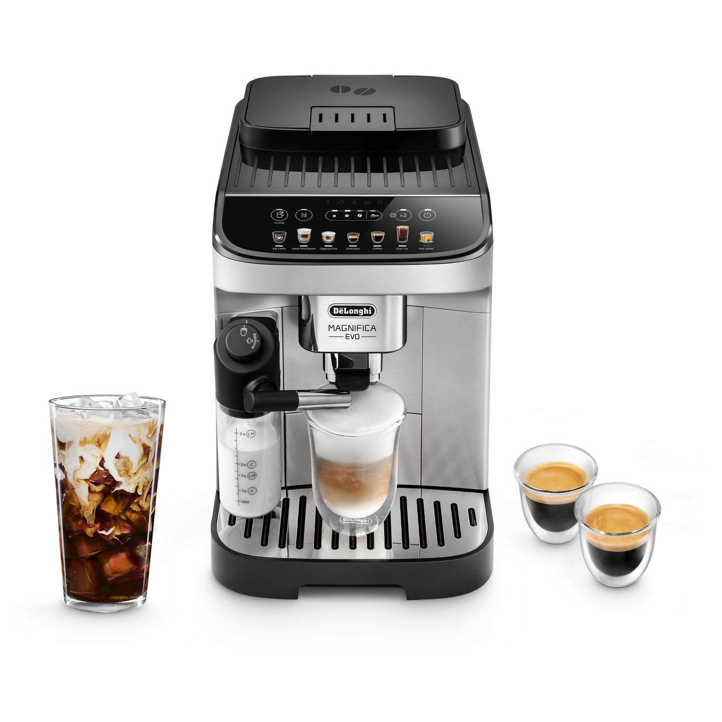 De'Longhi Magnifica Evo Next Automatic Espresso Machine, Frother, Silver
