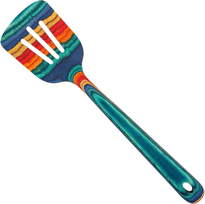 Totally Bamboo Baltique Montego Bay Collection 12-1/2" Wooden Cooking Spoon, Safe for Nonstick
