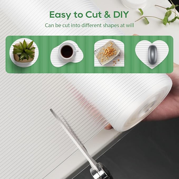 Anoak Shelf Liner - Non-Slip Cabinet Liner, 30 Inch x 10 FT(120 Inch) Durable Waterproof Washable Oil-Proof for Kitchen Cabinet, Shelves, Refrigerator, Storage, Desks, Non Adhesive