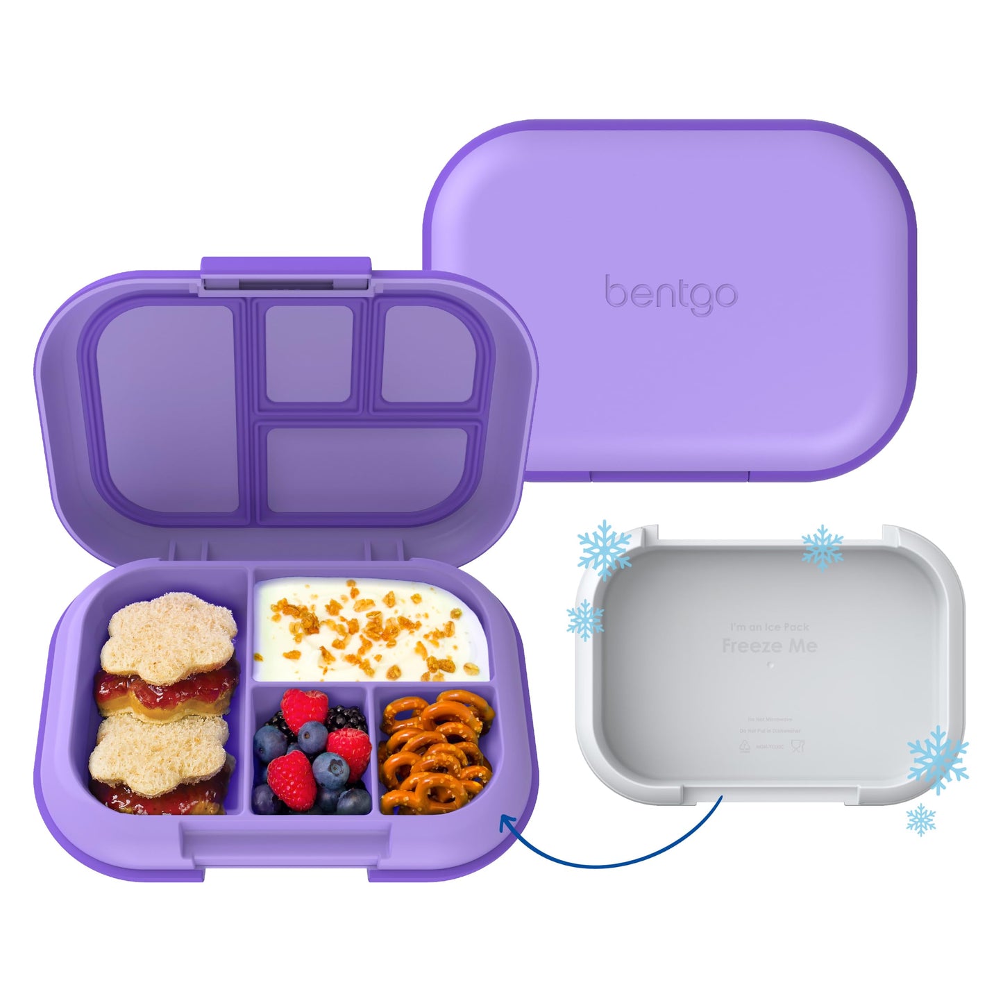Bentgo Chill Kids 4-Compartment Bento Box Leakproof Lunch Box
