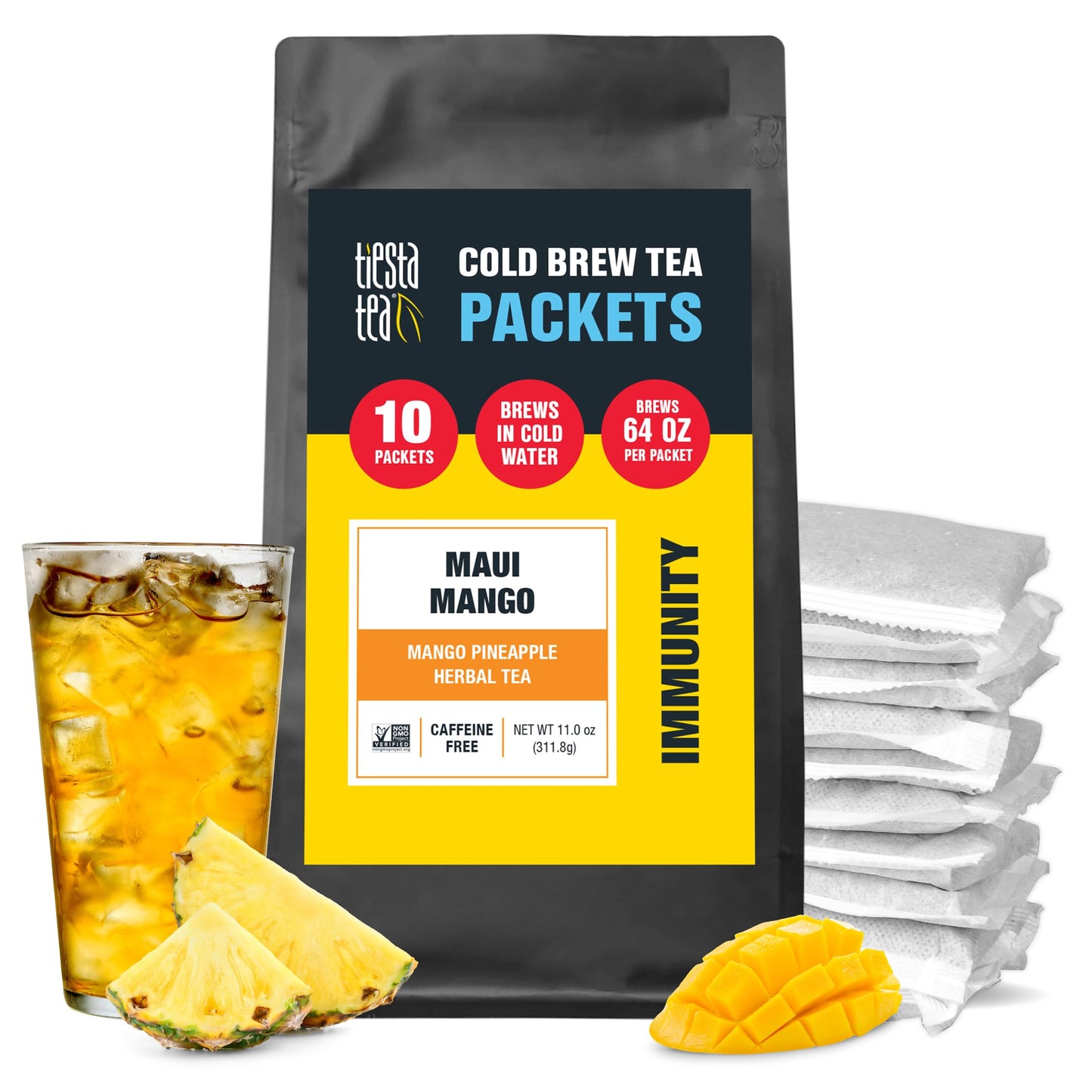 Tiesta Tea - Peach Party Cold Brew, Peach Hibiscus Herbal Tea
