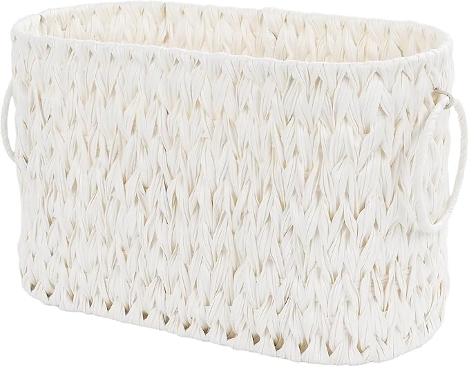 Toilet Paper Basket,Boho Decorative Toilet Paper Storage,Large Wicker Basket for Bathroom Storage,Free Standing