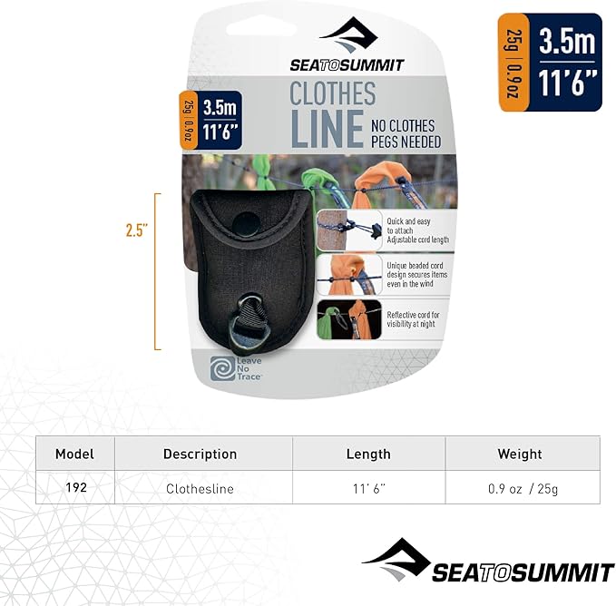 Sea to Summit Lite Line Camping and Travel Clothesline