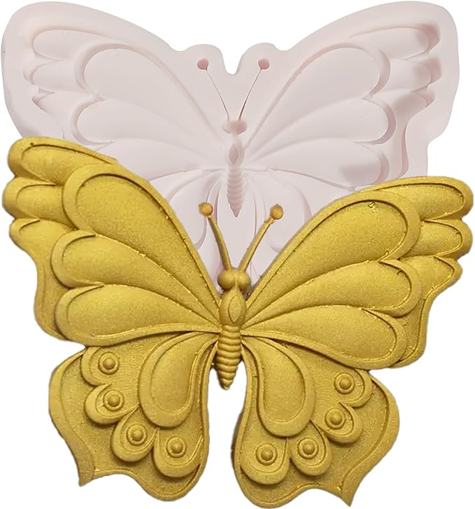 nklbio 1 Pcs Exquisite Butterfly Fondant Mold for Cake Decoration