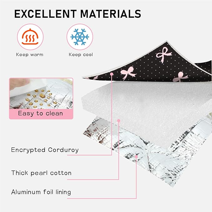 Bluboon Lunch Bag for Women Men Cute Lunch Tote Bags Reusable Insulated Lunch Box Large Capacity Reusable Insulated Cooler for Work Picnic or Travel