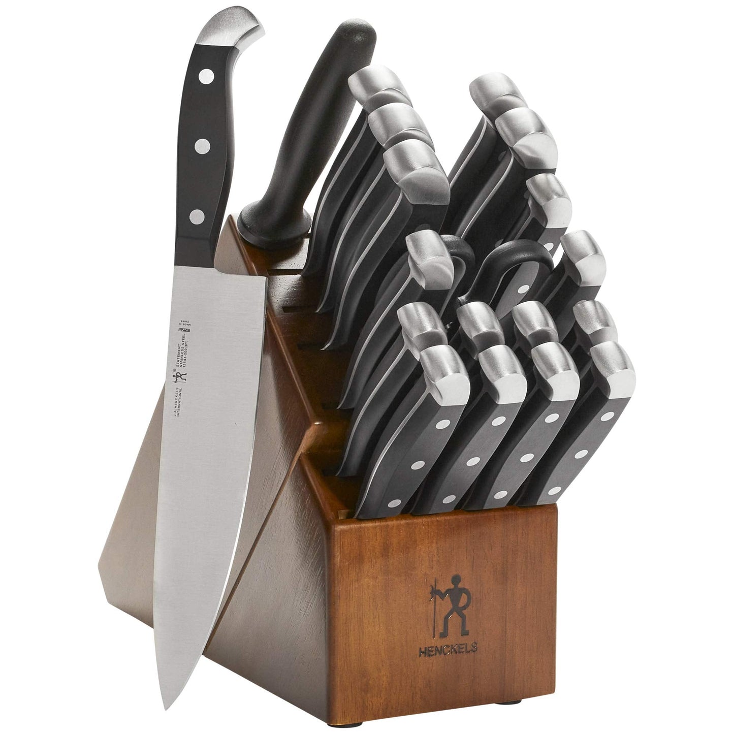 Henckels Statement 20-Pc Knife Set, Razor-Sharp, German Engineered, Brown