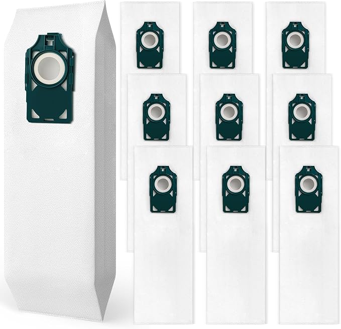 10 Pack SLH-6 HEPA Vacuum Bags for Riccar Supralite R10, R10P, R10S, R10CV, R17, RLH-6, RLHC-6 Vacuum Bag for Simplicity Freedom Upright Vacuum Cleaner SLH-6, S10S, S10D, S10CV, S10P, S10, S10SAND