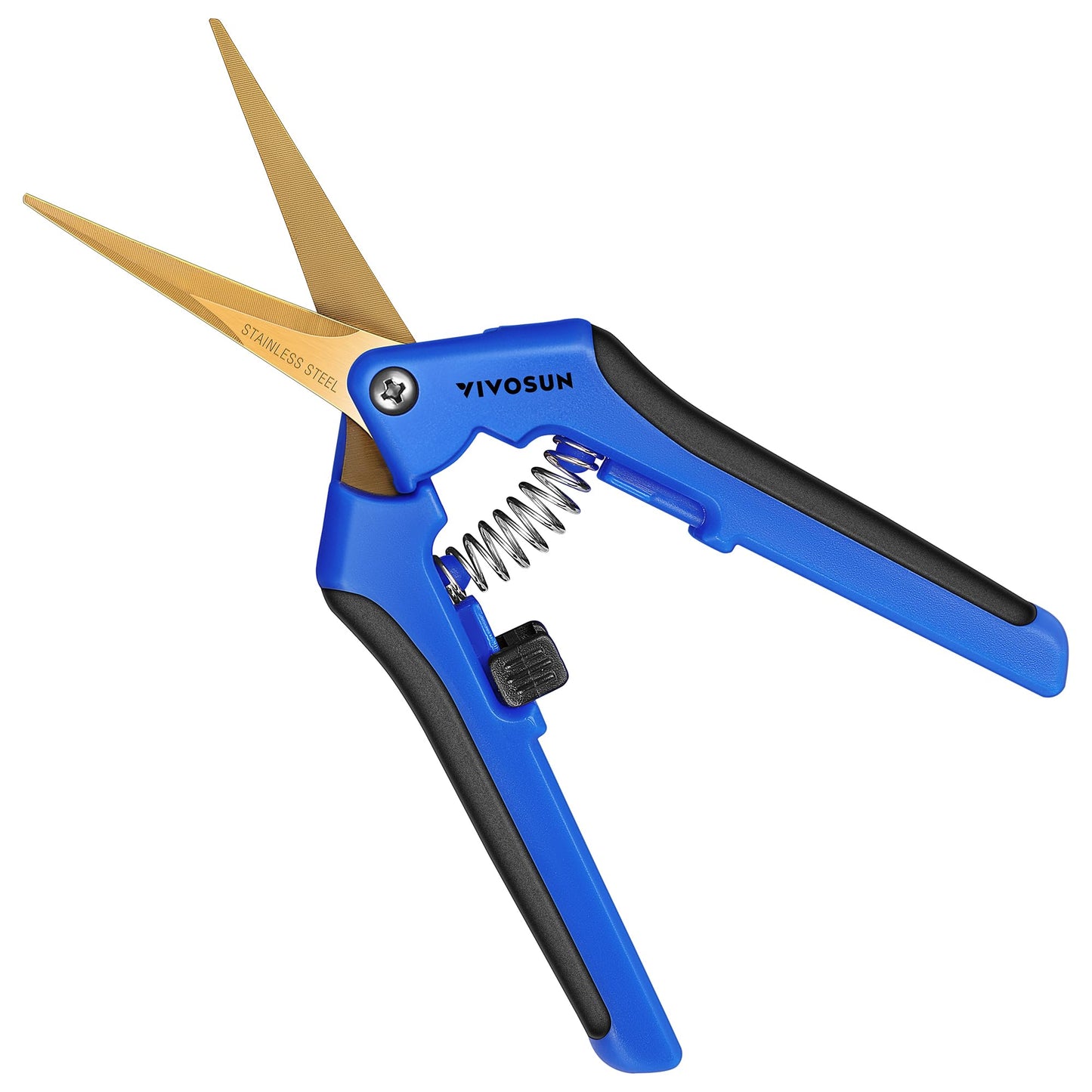 VIVOSUN 6.5 Inch Garden Scissors, Orange Pruning Shears for Plants, 6-Pack