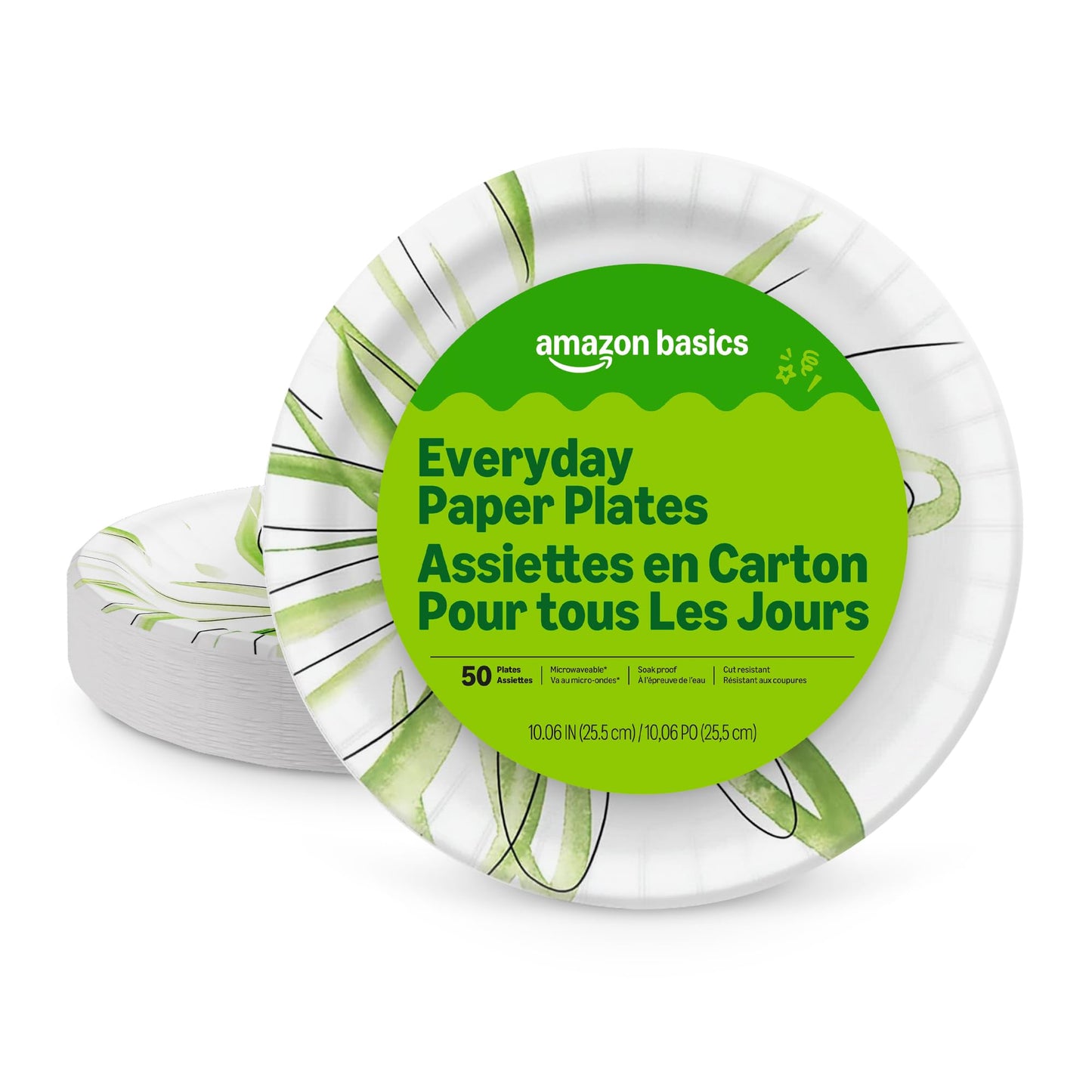 Everyday Paper Plates, 10 Inch, Disposable, 150 Count, Packaging May Vary