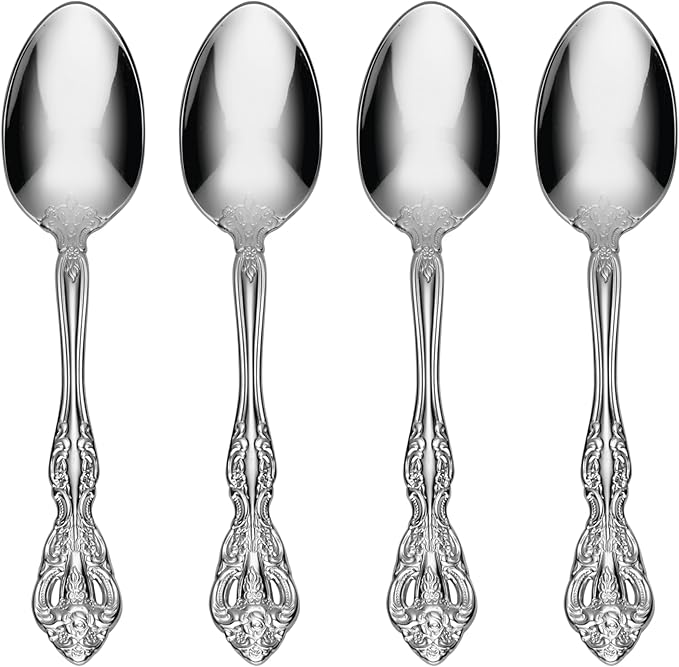 Oneida Michelangelo Dinner Forks Silverware Set for 4, Flatware