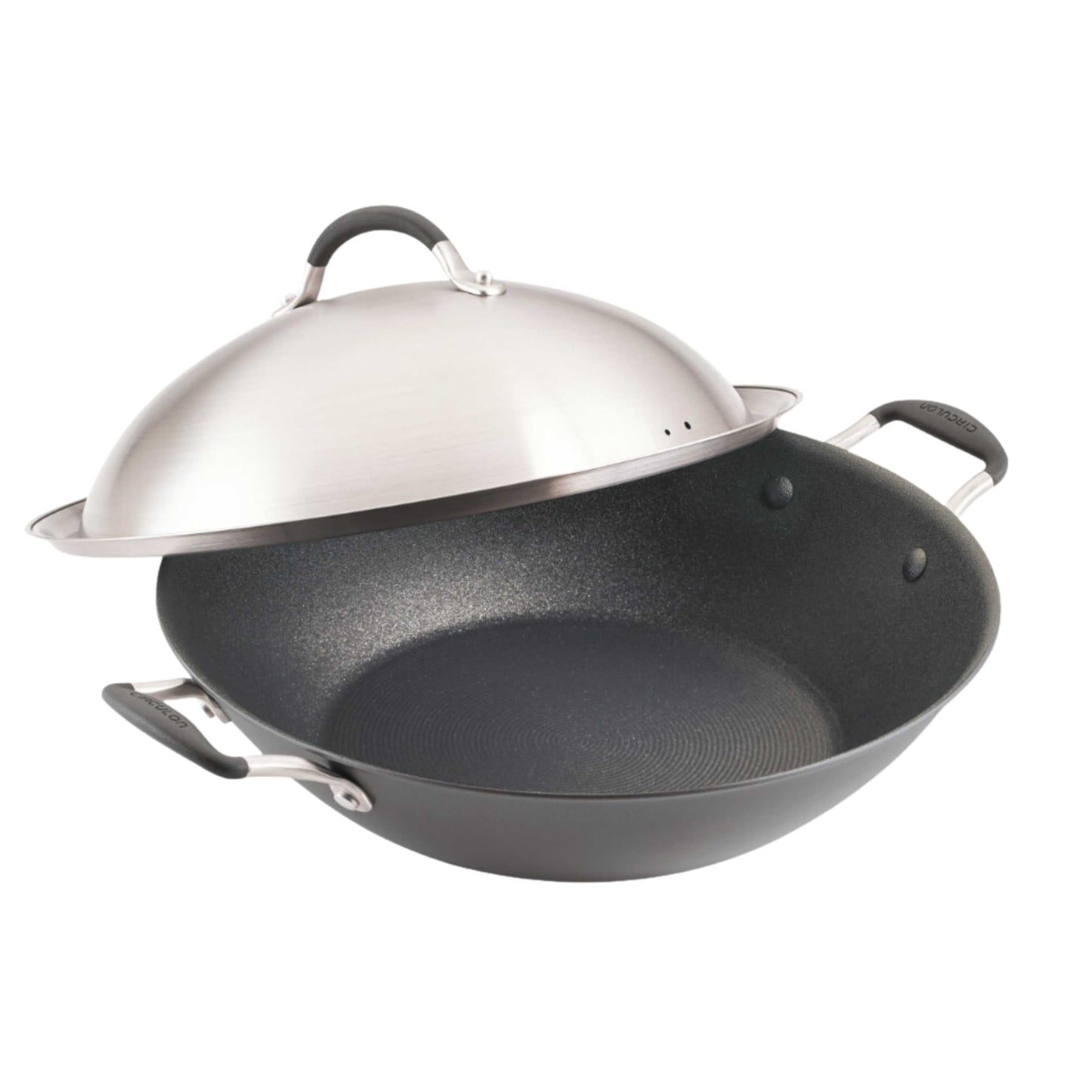 Circulon A1 Series Nonstick Induction Wok with Lid, 14-Inch, Graphite