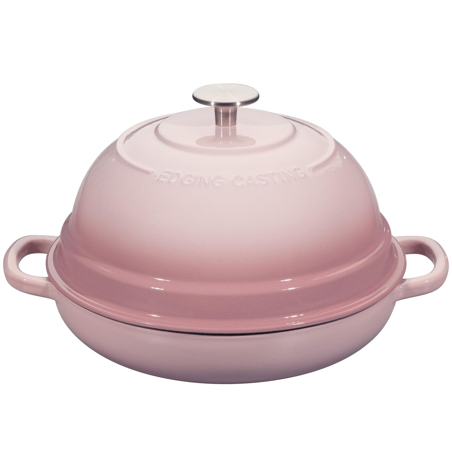 EDGING CASTING Enameled Cast Iron Dutch Oven Pot with Lid, Round Bread Oven for Homemade Sourdough Bread Baking, 6 Quart, Slateblue