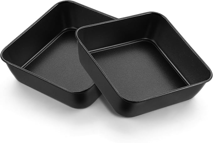 E-far 9x9 Baking Pan, Nonstick Square Cake Pan with Stainless Steel Core