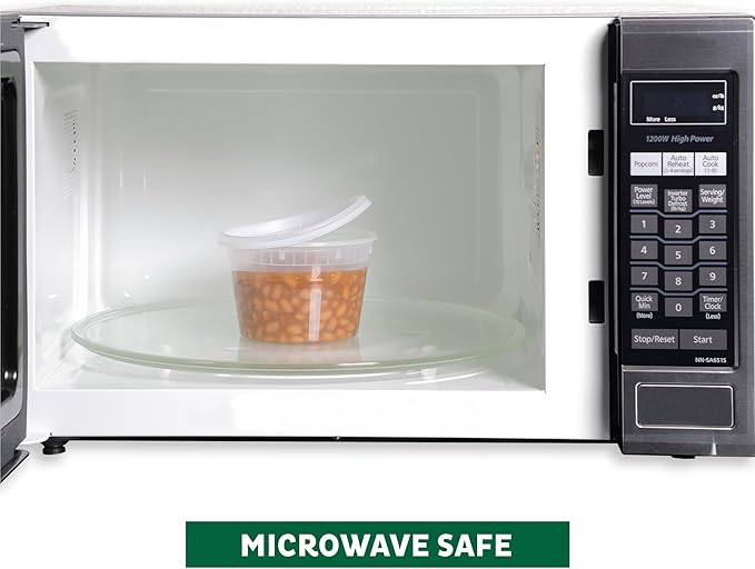 Freshware Food Storage Containers [36 Set] 16 oz Plastic Deli Containers with Lids,Slime,Soup,Meal Prep-Containers | BPA Free | Stackable-| Leakproof-| Microwave/Dishwasher/Freezer Safe,(Pack of 10)