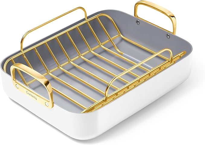 Caraway Roasting Pan, 16x13" Roasting Pan with Rack