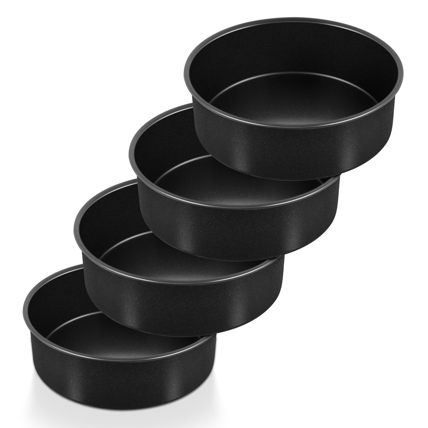 P&P CHEF 9.5 Inch Cake Pan Set, Non-stick Baking Pans for Cake, 4Pcs