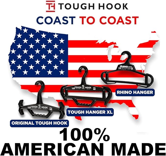 Original Xtreme KRYSTAL Translucent Heavy Duty Clear Hangers | American Made |Anti-Slip Tactical Hanger for Police Gear,Scuba Gear & Dive BCD,ABS Resin 200-lb Capacity Wetsuit Hanger Tough Hook-1 Pack