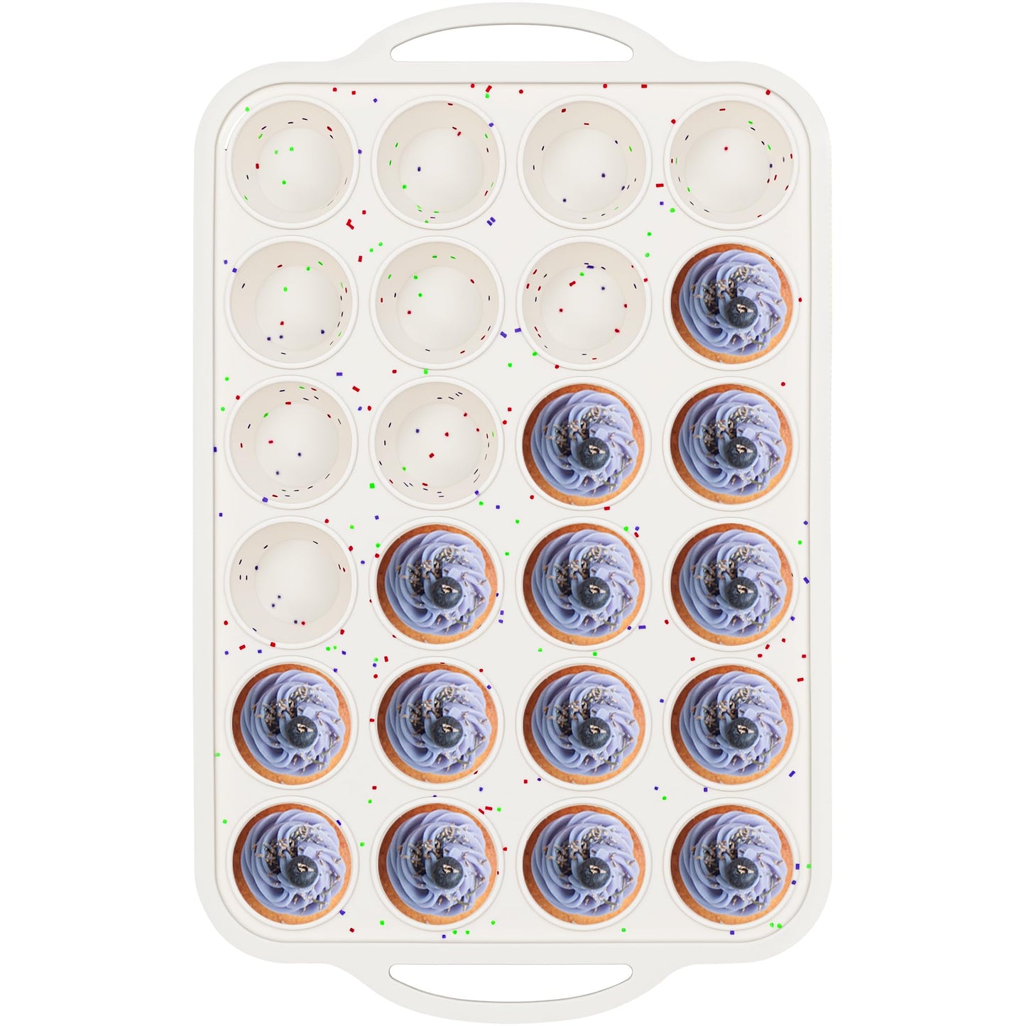AOTASO 6 Cup Jumbo Muffin Pan for Baking with Metal Frame Nonstick