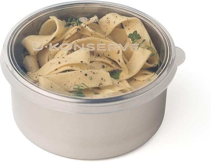 U-Konserve 5 oz Round Stainless Steel Food Container Silicone Lid