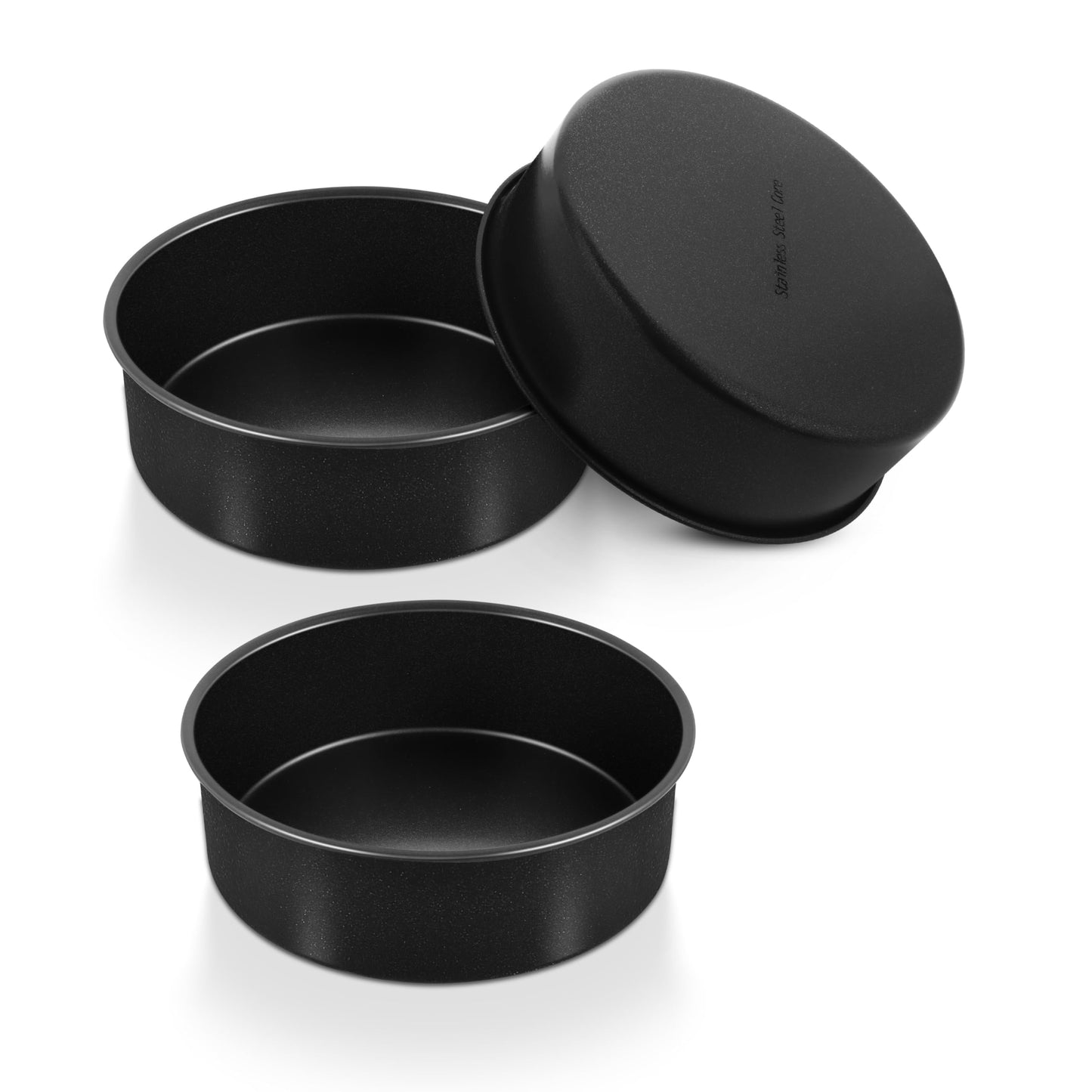 P&P CHEF 8 Inch Cake Pan Set of 3, Non-Stick Round Cake Pans