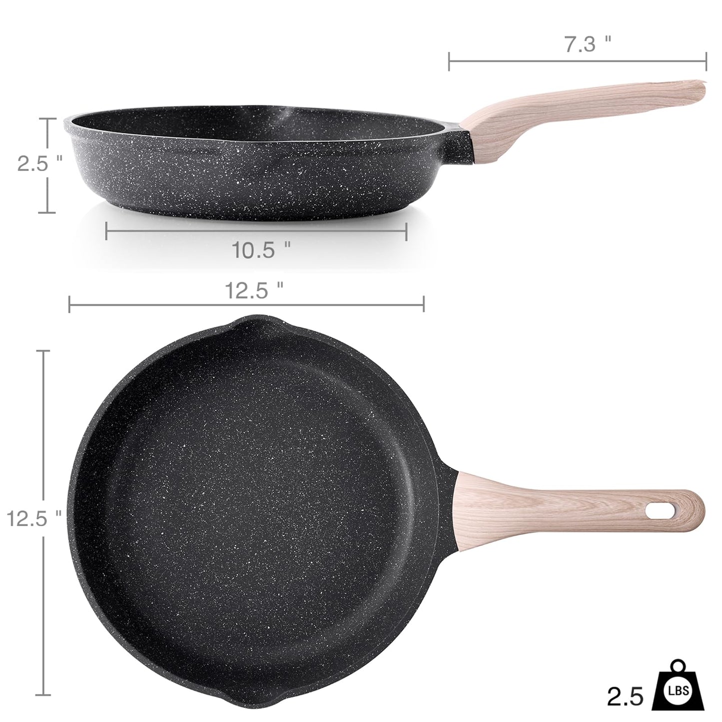 Kordisen Non Stick Frying Pan Skillet, 8 inch Small Egg Pan