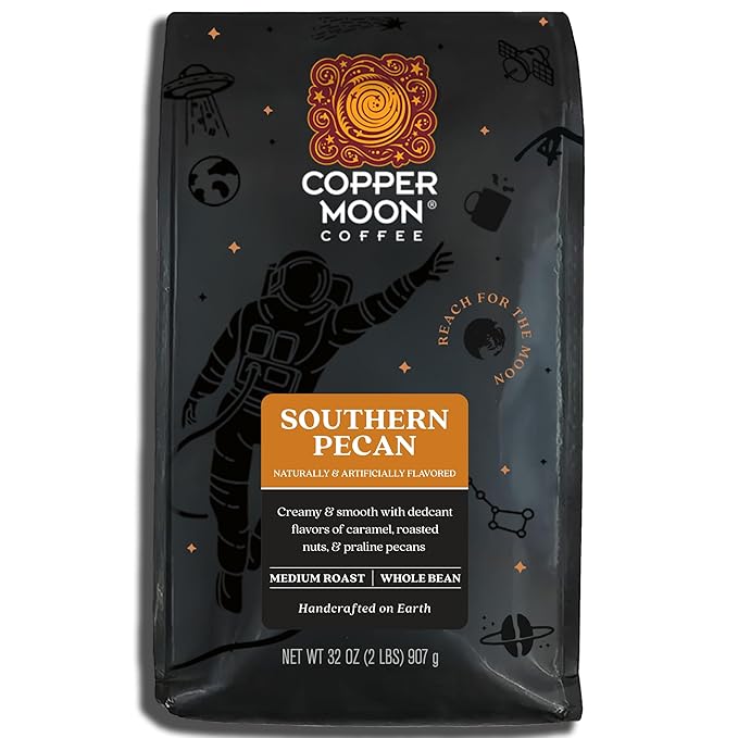 Copper Moon Whole Bean Coffee, Medium Roast, Tropical Coconut Blend, 2 lb